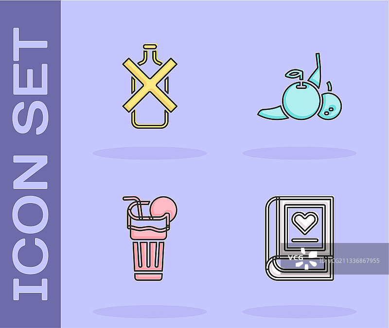 医疗书籍、无酒精果昔图片素材