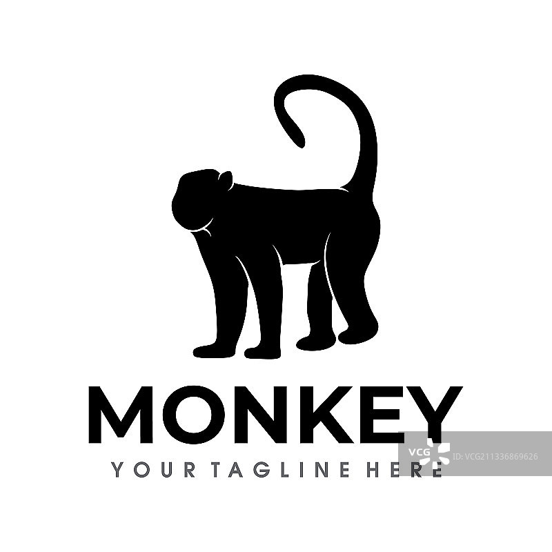 猴子标志设计图片素材
