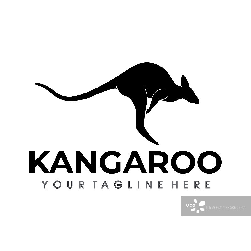 袋鼠logo设计图片素材