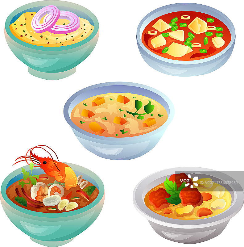 汤食品项目图标合集图片素材