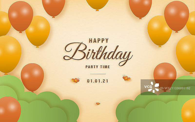 生日邀请贺卡图片素材