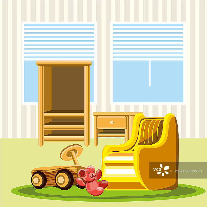 儿童房室内家具图片素材