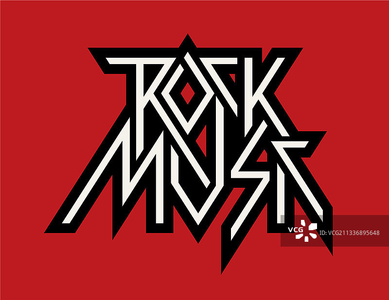 现代摇滚音乐字体图片素材
