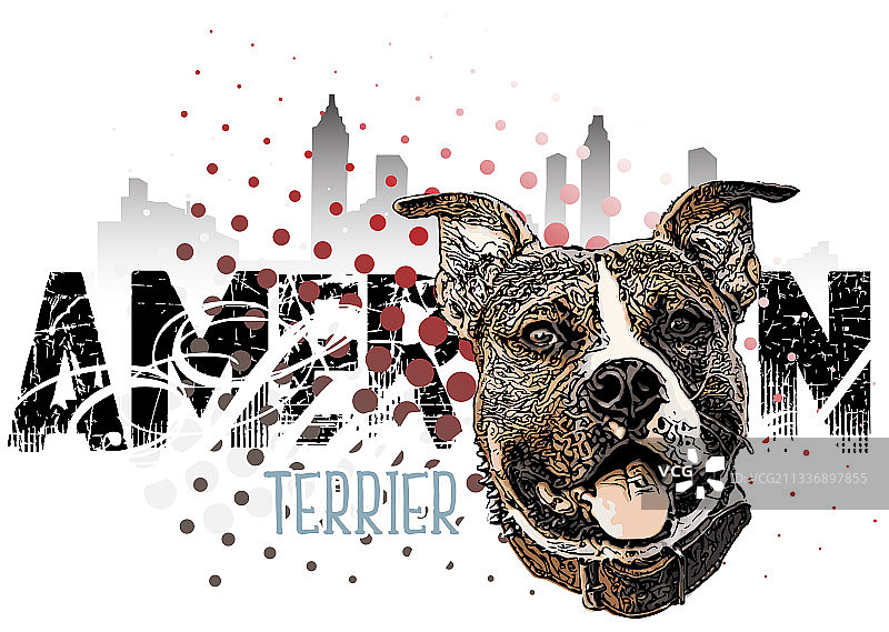 美国斯塔福德郡梗banner图片素材