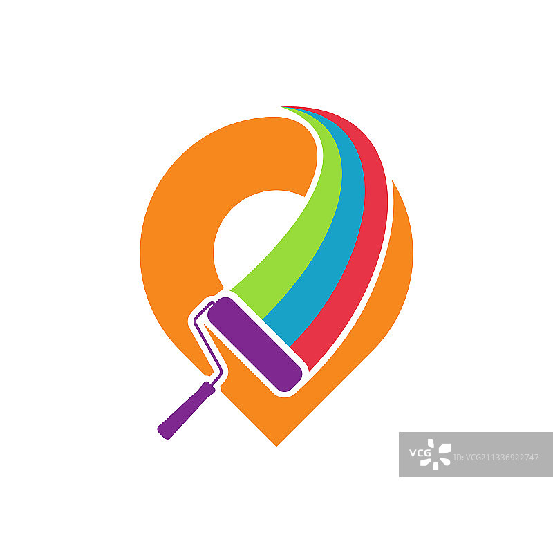 油漆点标志创意设计图片素材