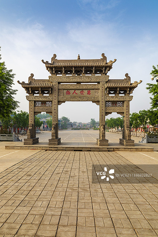 河南濮阳：字圣故里南乐县仓颉陵图片素材