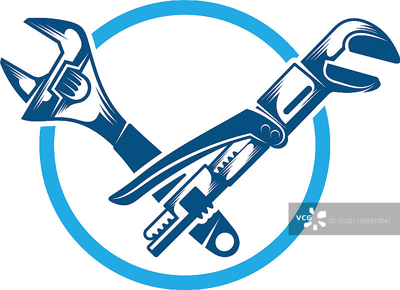 水管维修Logo创意设计图片素材