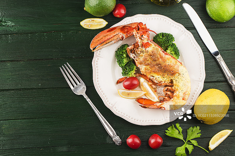 芝士烤虾图片素材