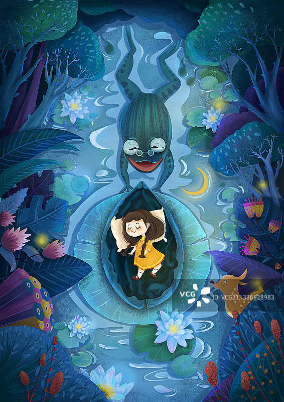 儿童插画 拇指菇凉图片素材