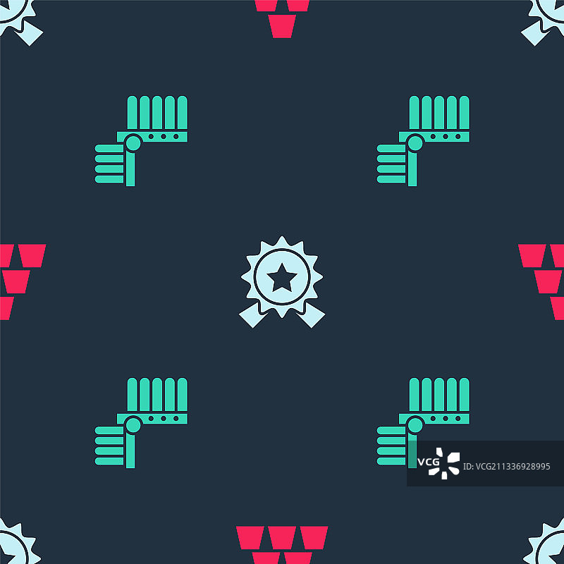 金条、星形奖章和印第安人图片素材