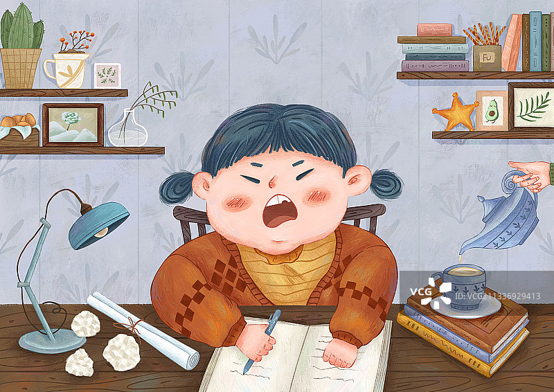 写不完的作业图片素材