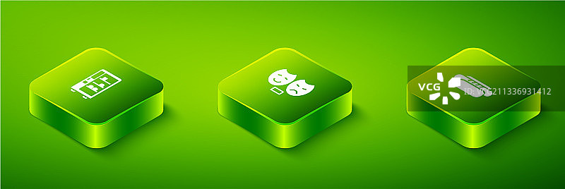 2.5D喜剧悲剧面具热狗图案图片素材