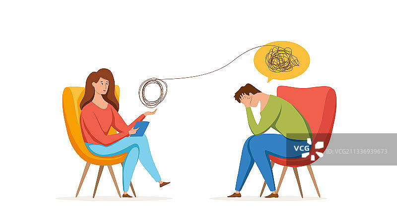 心理治疗咨询概念图片素材