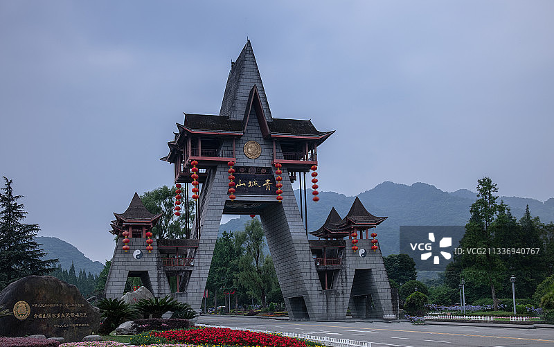 问道青城山图片素材