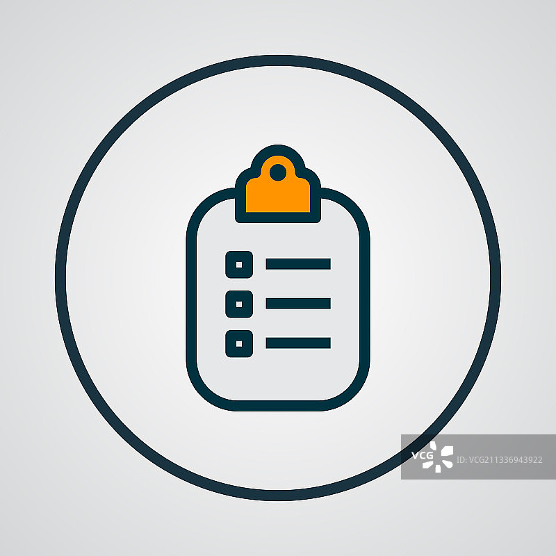 医疗记录图标彩色线条符号图片素材