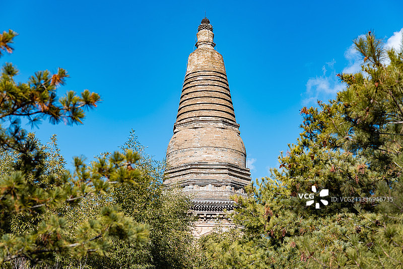 北京房山云居寺北塔图片素材