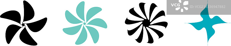 独特的抽象艺术放射几何图形图片素材