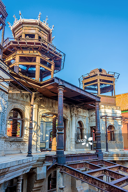 中国首都北京故宫延禧宫水晶宫遗址图片素材