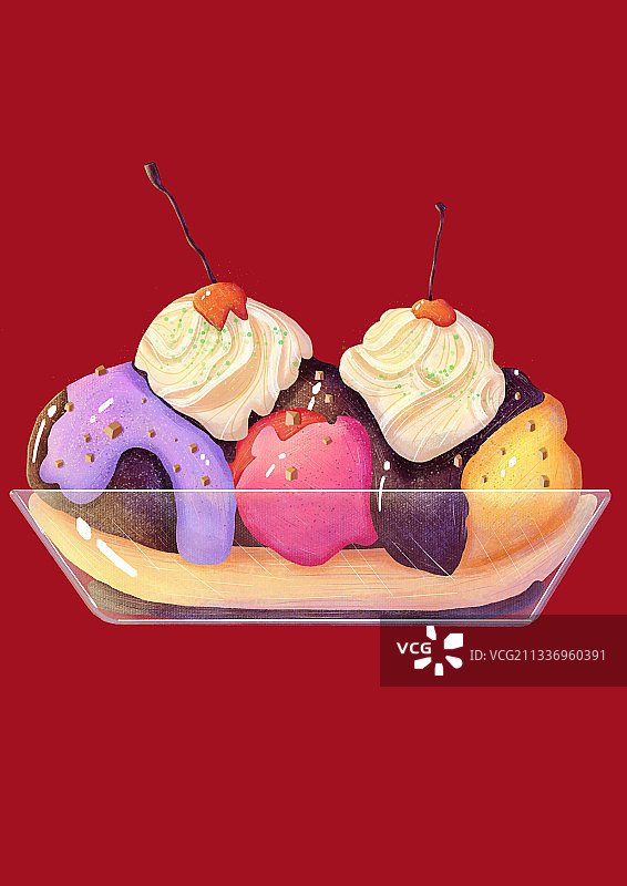 美味多色彩冰淇凌图片素材