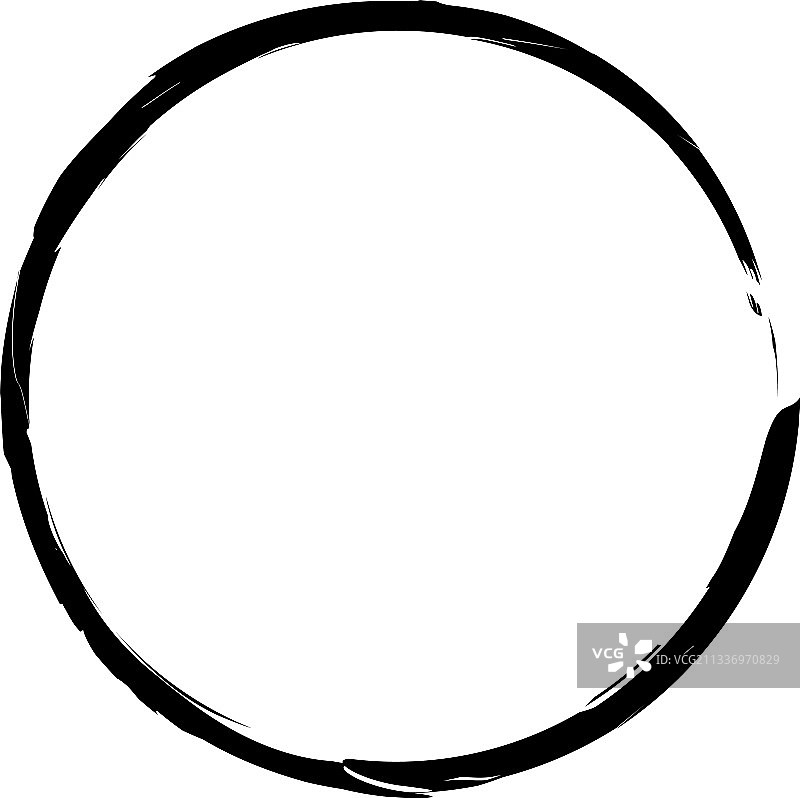 手绘涂鸦粗糙圆形纹理设计。图片素材