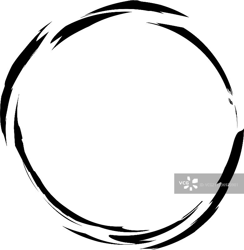 手绘涂鸦粗糙圆形纹理设计。图片素材