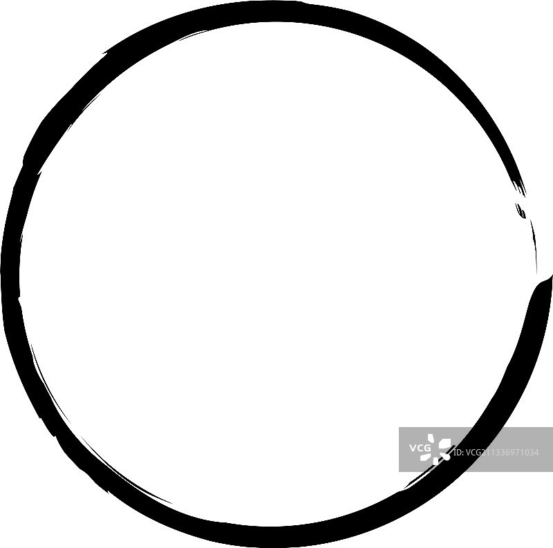 手绘涂鸦粗糙圆形纹理设计。图片素材