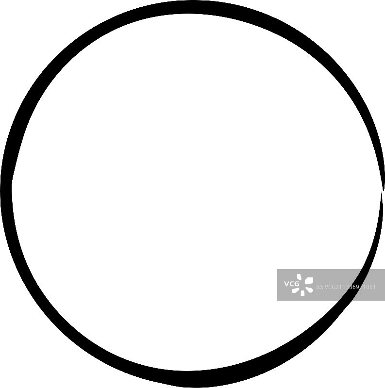 手绘涂鸦粗糙圆形纹理设计。图片素材