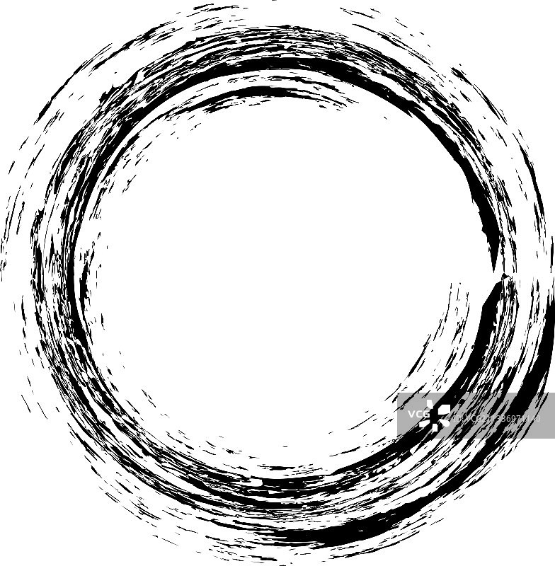手绘涂鸦粗糙圆形纹理设计。图片素材