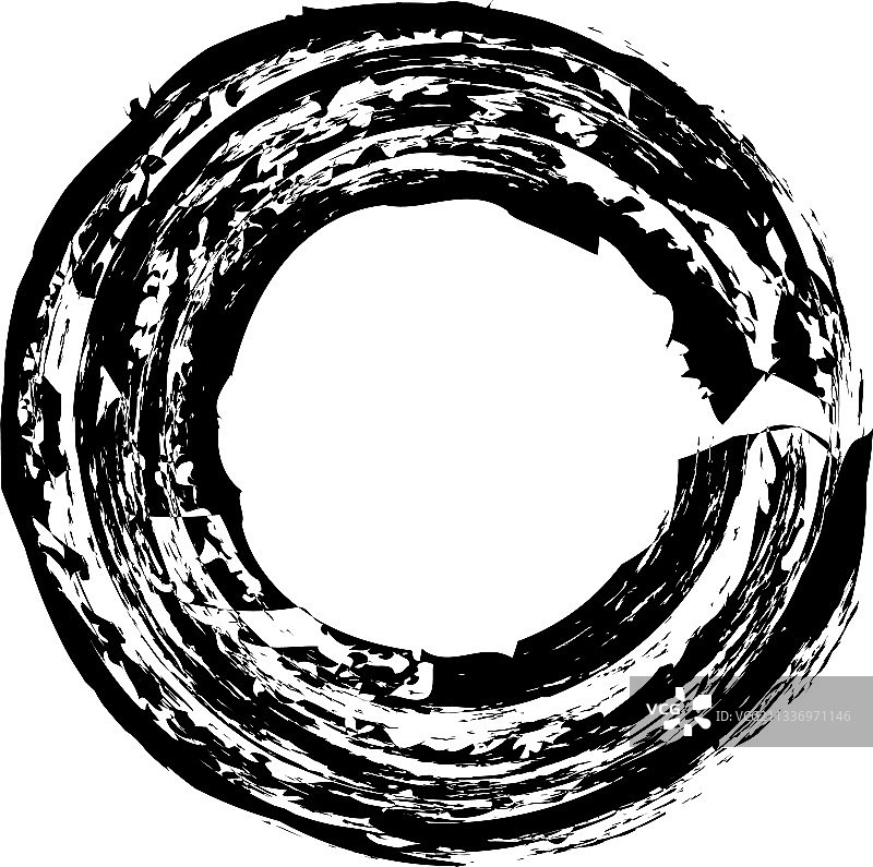 手绘涂鸦粗糙圆形纹理设计。图片素材