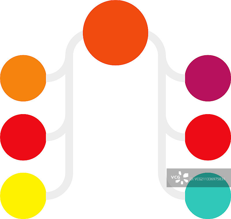 互连节点圆形连接图片素材