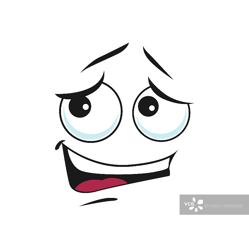 随和的微笑真诚的笑容隔离表情符号图片素材