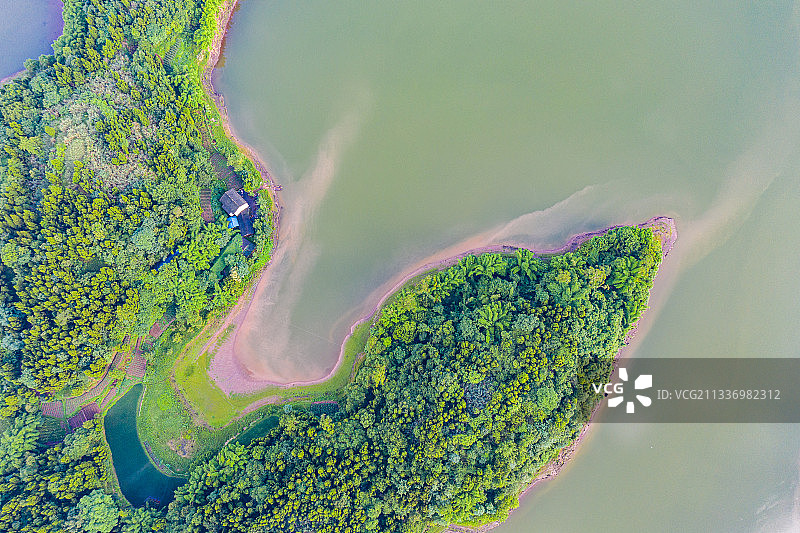 四川省广安市岳池县翠湖风景区图片素材