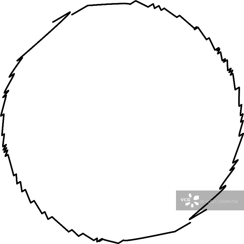 手绘涂鸦圆圈图片素材