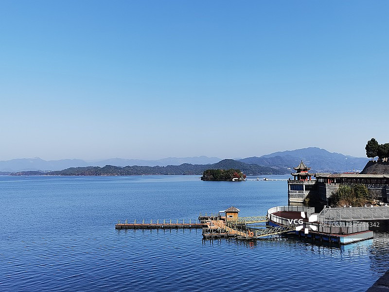 安徽安庆太湖县花亭湖图片素材
