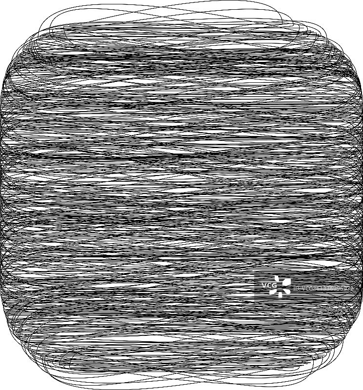 带有涂鸦草图的圆角正方形图片素材