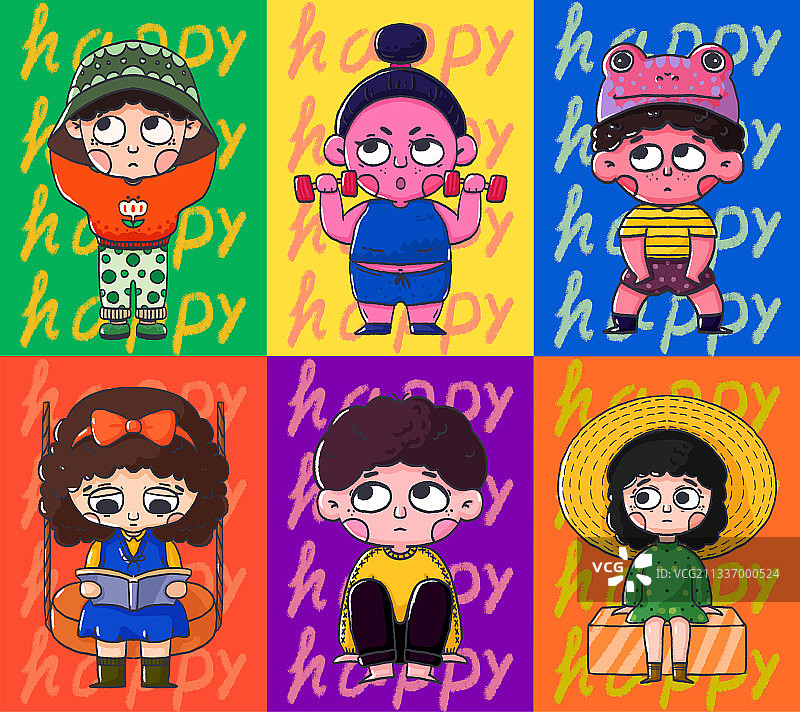 不开心小人图片素材