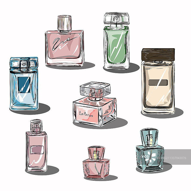 精美香水瓶美妆素材图片素材