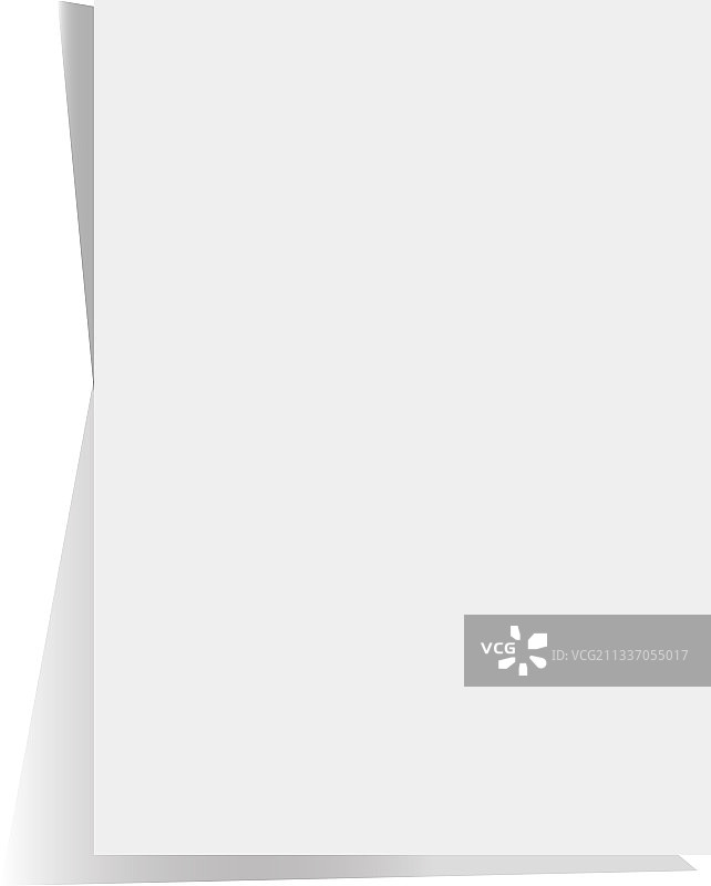 白色背景上的A4纸张阴影图片素材