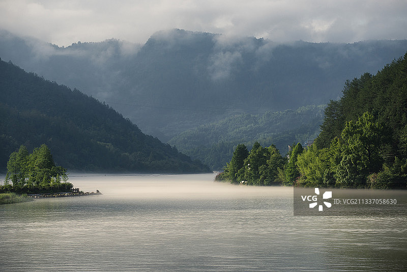 仙宫湖自然风光图片素材