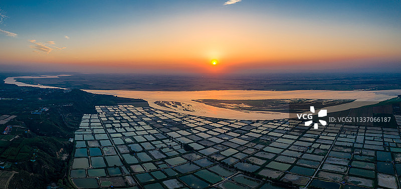 黄河暮色图片素材