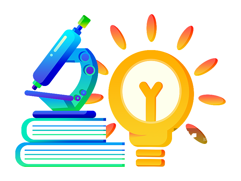 显微镜学习元素图片素材