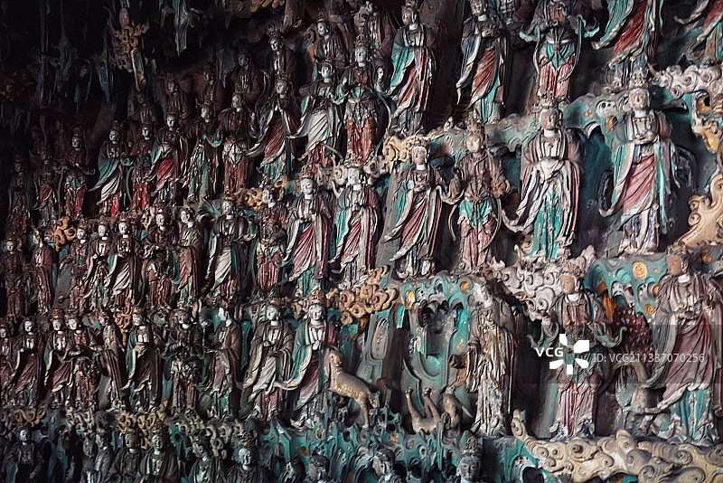 山西平遥双林寺彩塑图片素材