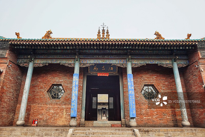 山西介休后土庙 琉璃瓦图片素材
