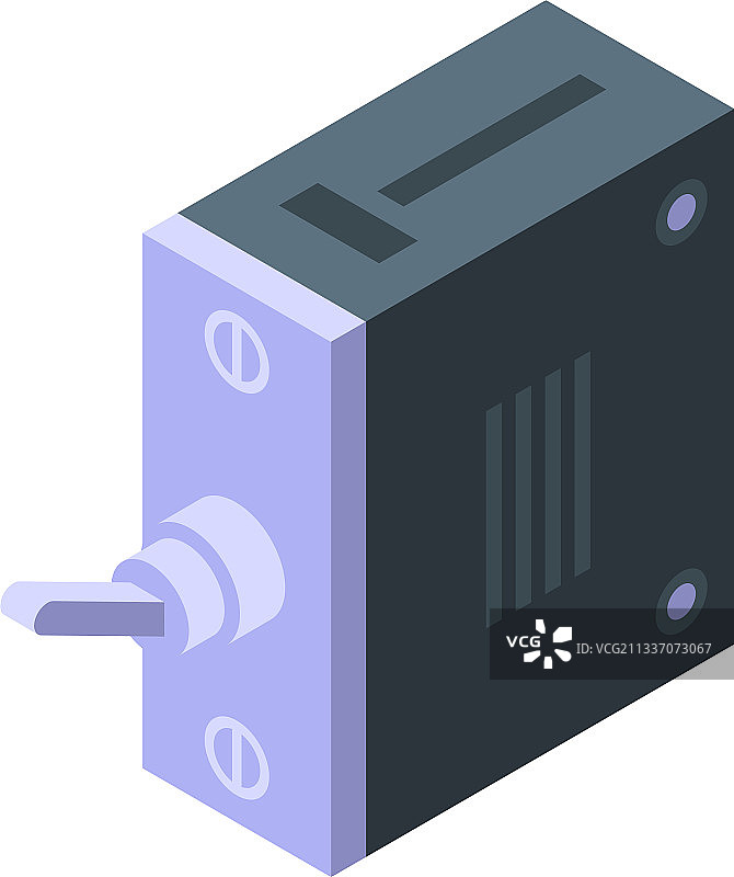 能量断路器等距风格图标图片素材