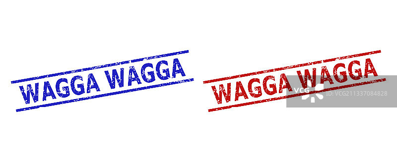 带有橡胶纹理的沃加邮票平行排列图片素材