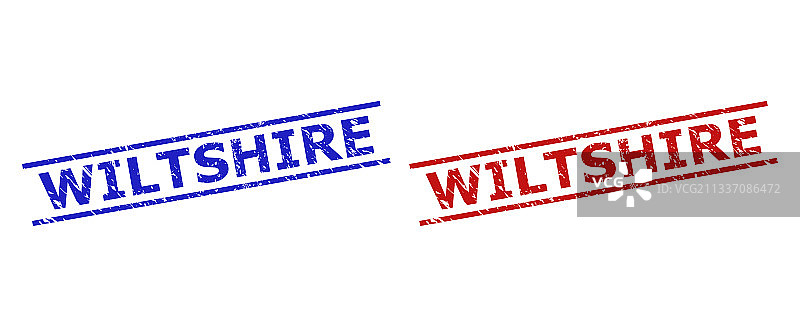 带有粗糙表面的威尔特郡印章图片素材