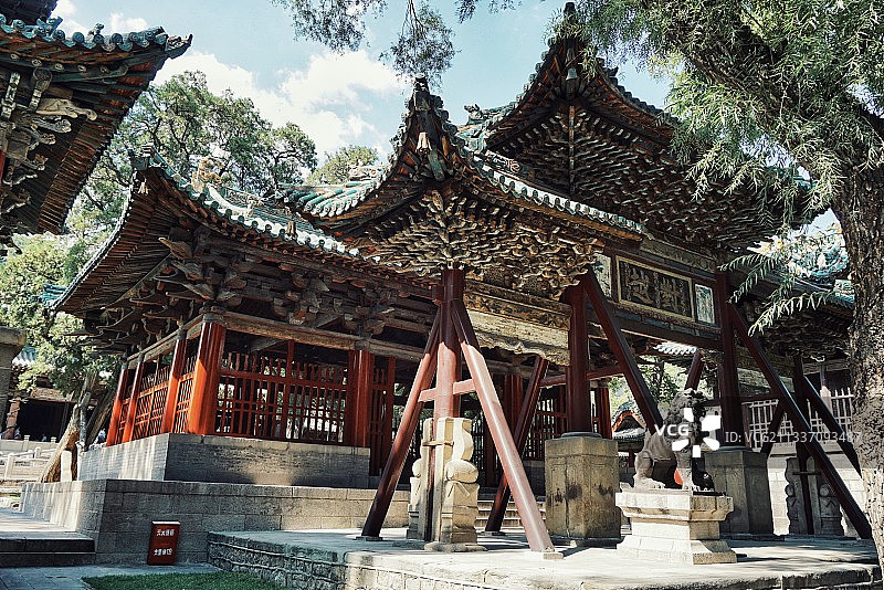 山西太原晋祠图片素材