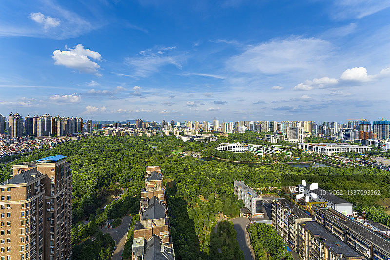 湘潭市中心，湖湘公园，湘潭大剧院，湘潭博物馆图片素材