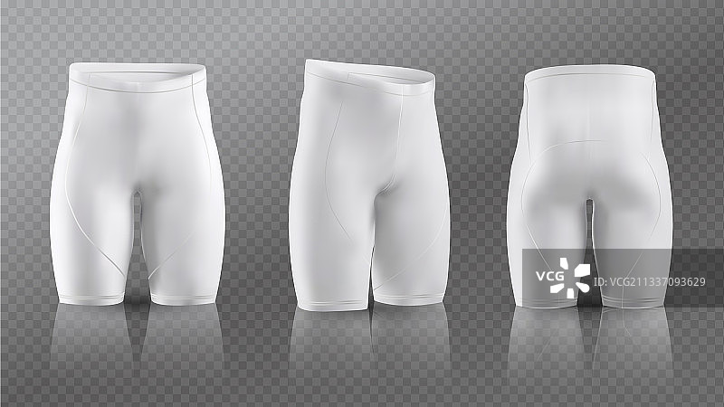 女士骑行短裤样机图片素材