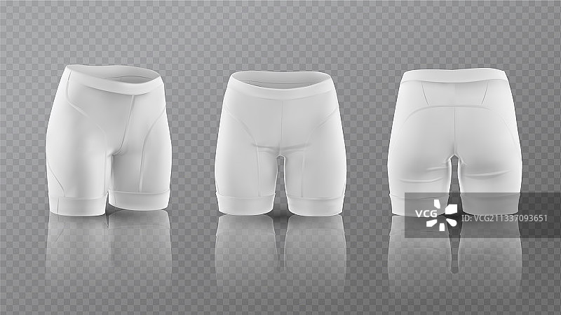 女士骑行短裤样机图片素材